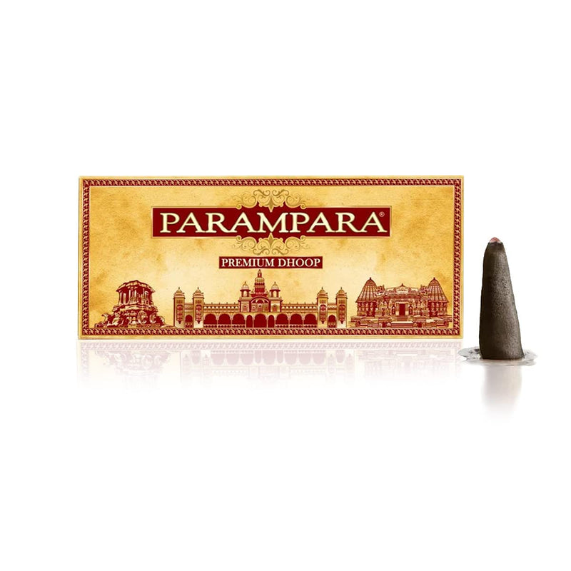 Cycle Pure Parampara Premium Dhoop for Puja, 400 GM, Pack of 4 (100g Each) | Long Lasting Natural & Guggul Fragrance | Wet Dhoop Batti for Havans, Festivals & Other Rituals | Made with Pure Ghee