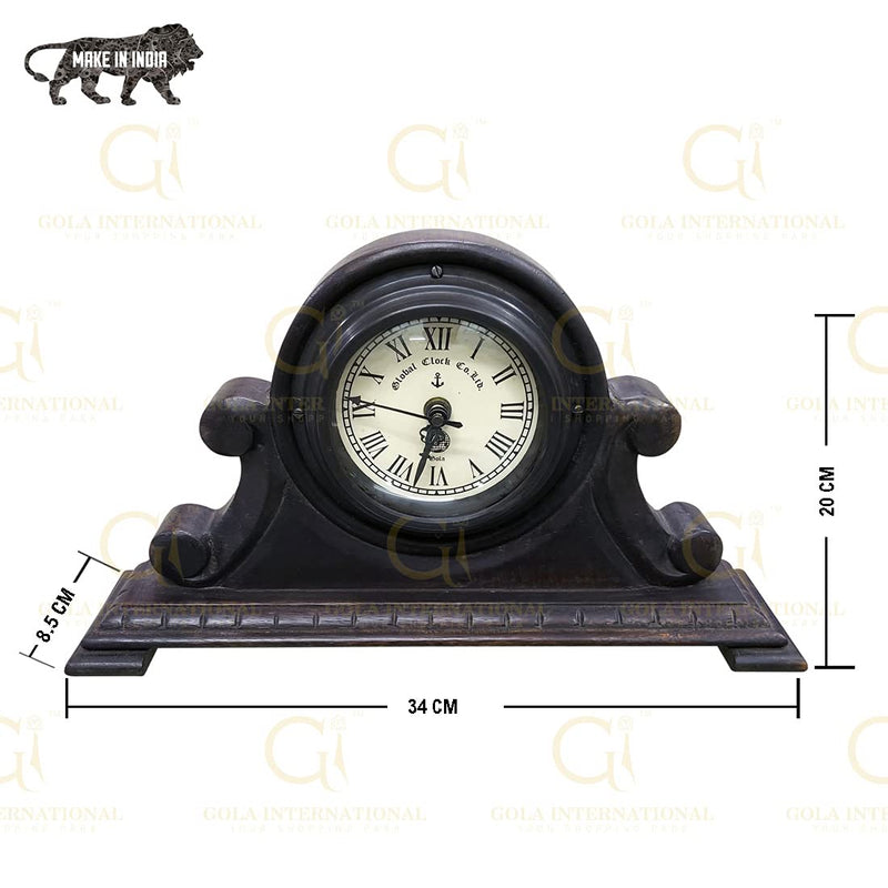 Gola International Antique Table Wooden Clock