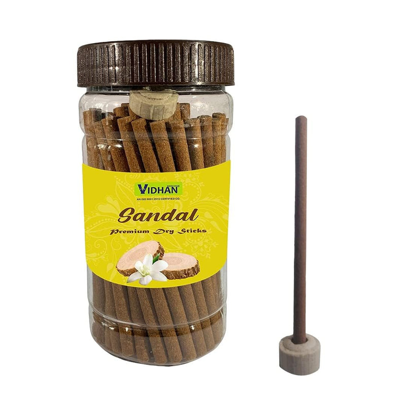 V, VIDHAN Dhoop Sticks Premium Jar 3X100Gm | No Bamboo | No Charcoal | Pooja Dhoop Sticks Rose Mogra Sandal Guggal Loban Aroma Pineapple Rudrkash Lilly Pack Of 3 Jar (Mograsandalrose)