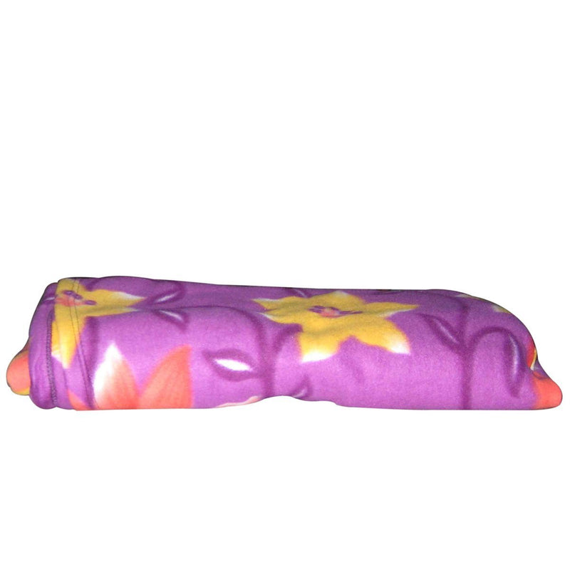 Spangle Multicolour Floral Print Fleece Blanket Single Bed (Set of 3)