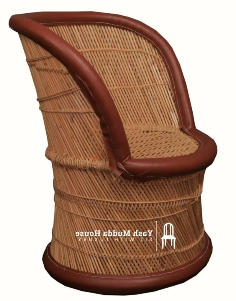 yash mudda Handicraft Bamboo Chair/sarkanda mudda Chair