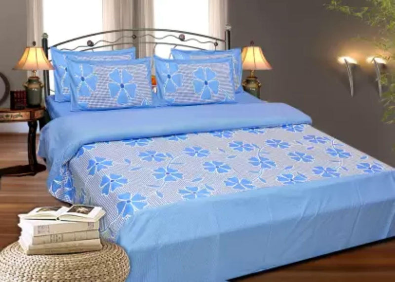 SIYARAM Handloom Industries BEDSHEET for Double Bed with 2 Pillow Covers,Bed Sheet for Bedroom - BZ39