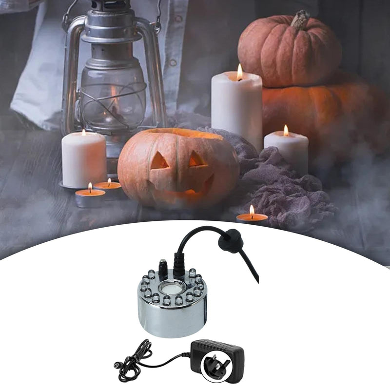 SAZ DEKOR Pond Fog Machine Atomizer Air Humidifier 12 LED UK 220V Sturdy for Halloween