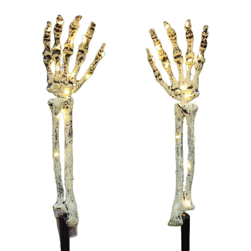 SAZ DEKOR 2Pcs Skeleton Arm Stakes ghts LED Ground Lamp for Festival Decor