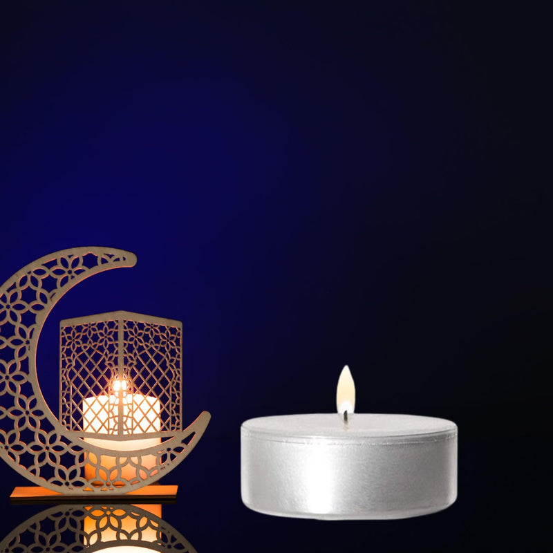 ViMe Light Up Your Home with Decorative Tea Candles Create a Warm Glow Cozy Atmosphere Charming Candlelight Add a Touch of Warmth Pack of 100 Tea Candles