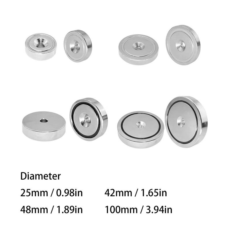 Ubersweet® Countersunk Hole Magnet, Silver Hole Magnet for Classroom