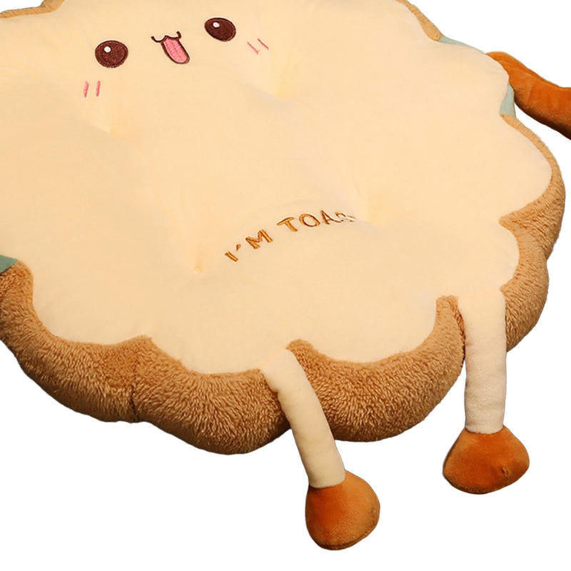 CALANDIS® Bread Toast Cushion Stuffed Pp Cotton Lovely Plush Pillow for Sofa Room Dorm A | 1 Simulation Bread Toast Cushion