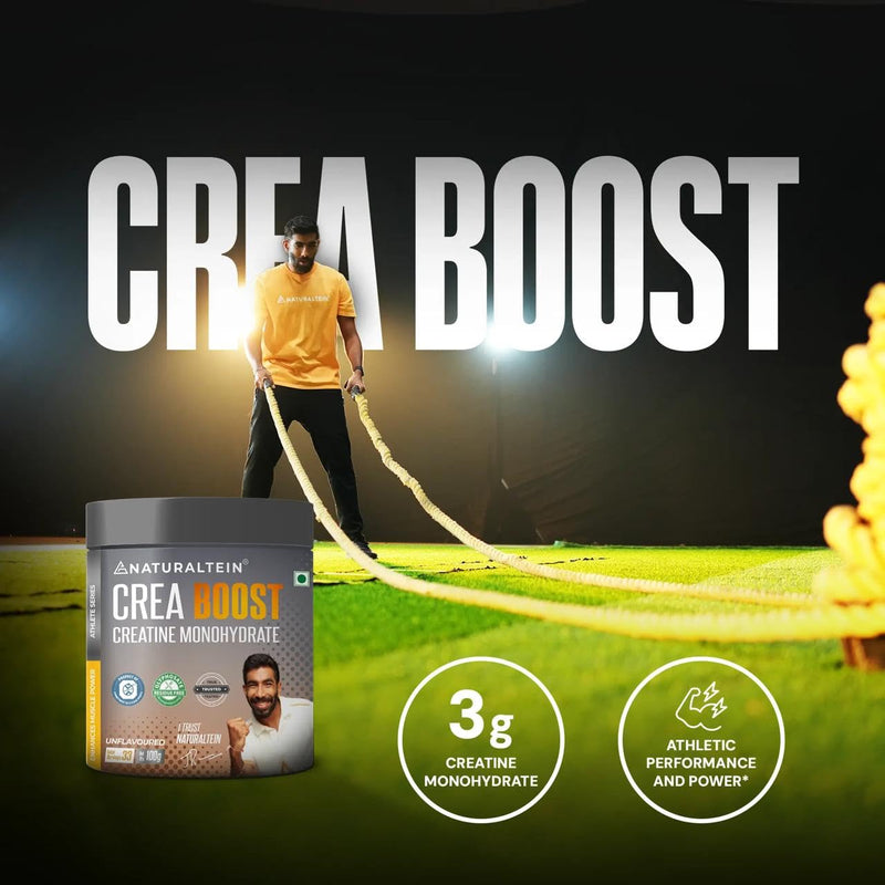 NATURALTEIN Crea Boost Creatine Monohydrate, 100% Pure (250G), Powder