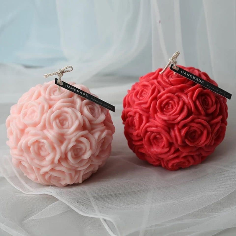 Astonishing Beauty: Exquisite 3D Rose Red Scented Floral Mini Candle for a Unique and Enchanting Home Decor Experience