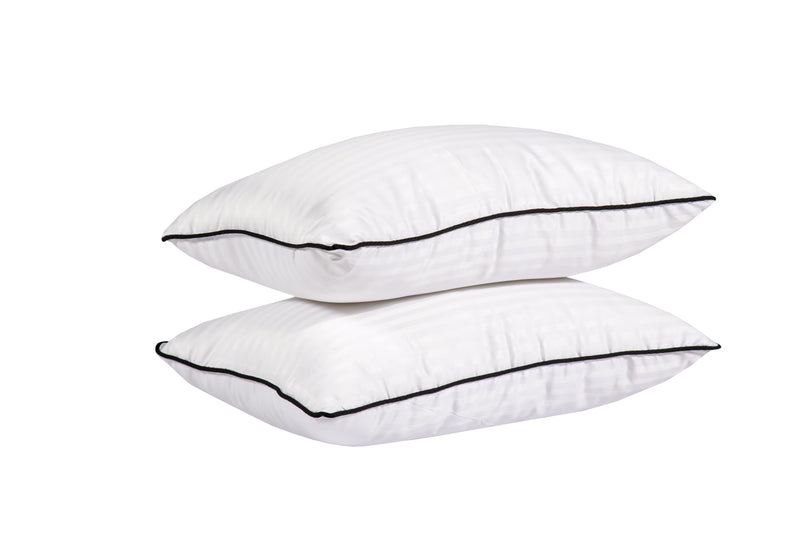 ROMA PUF Sleeping Pillow Super Soft Breathable Cotton Pillow for Neck Pain Relief| Bed Pillows| Hypoallergenic Pillow for Bed| Great for Side Back Support Takiya Set of 2 (24x16 in) White