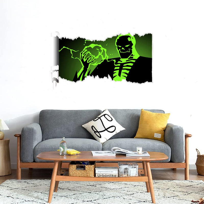 GADGETS WRAP Printed Wall Decal Sticker Scratched Paper Style Wall Decal (90cm x 50cm) - Bat Villian