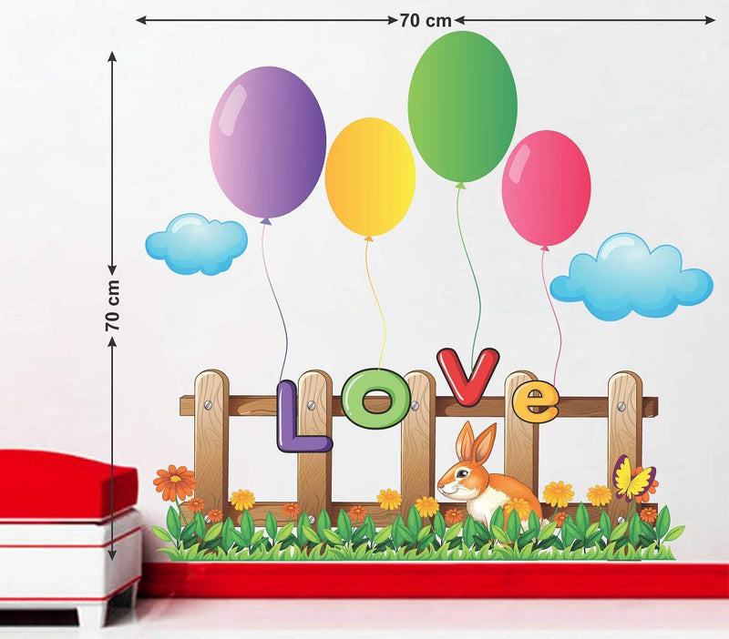 Tuffuk Love Ballon Large Viny Wallstickers(70 cm x 70 cm)5TZ053