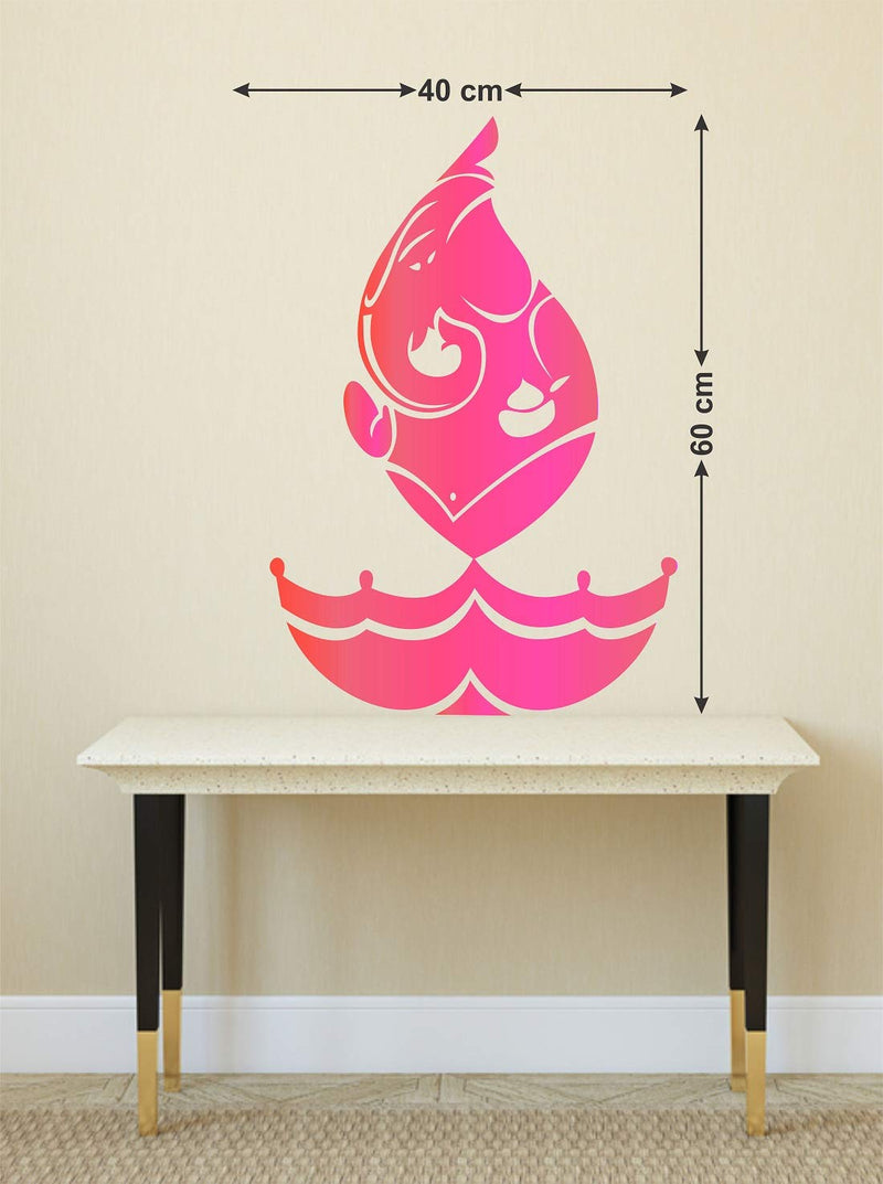 Tuffuk Ganesh Large Vinyl Wallstickers for Home Decorations(40 cm x 60 cm)4TZ007