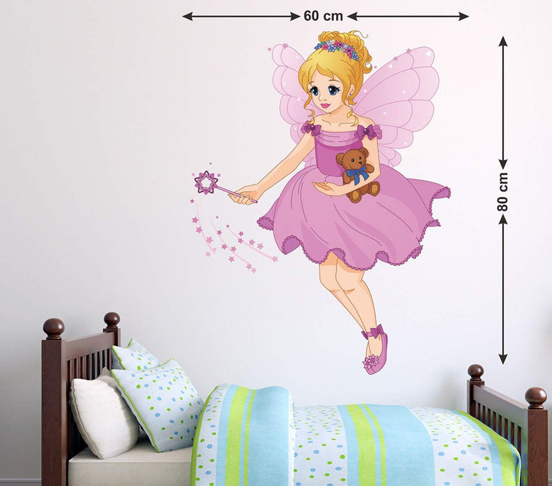 Littlebuds Littlebuds Kids Barbie Doll Medium Vinyl Wallsticker(60 cm x 80 cm)