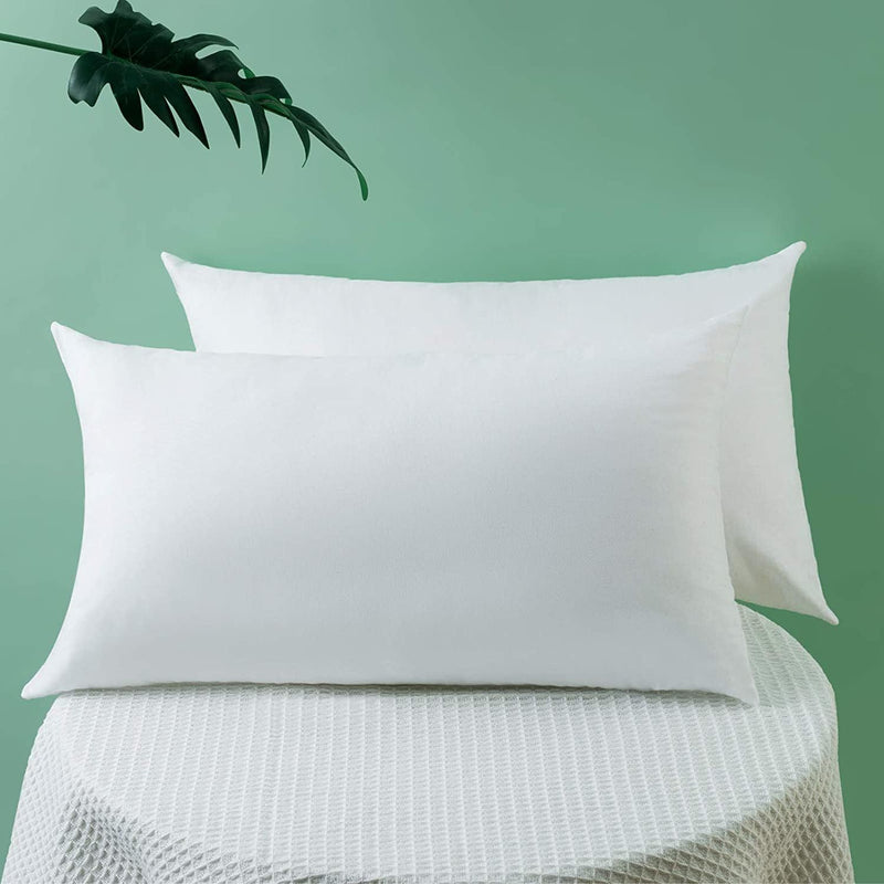 Microfiber Extra Soft White Pillows | Pillows for Sleeping White - Set of 2 (Size - 16x24 Inches Or 40x60 cm) Pack of 2 | White Microfiber - 10