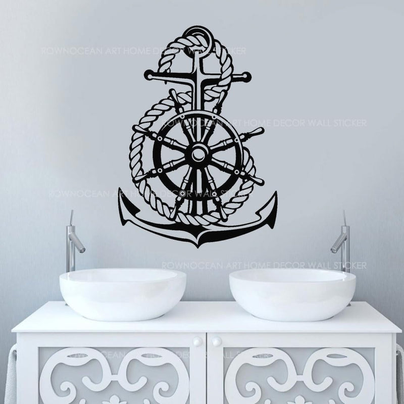 GADGETS WRAP Wall Decal Vinyl Sticker Sea Style Steering for Office Home Wall Decoration