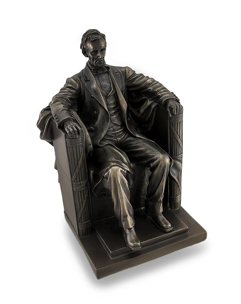 Veronese Design Seated Abraham Lincoln Bronzed Historical Sculptural Statue