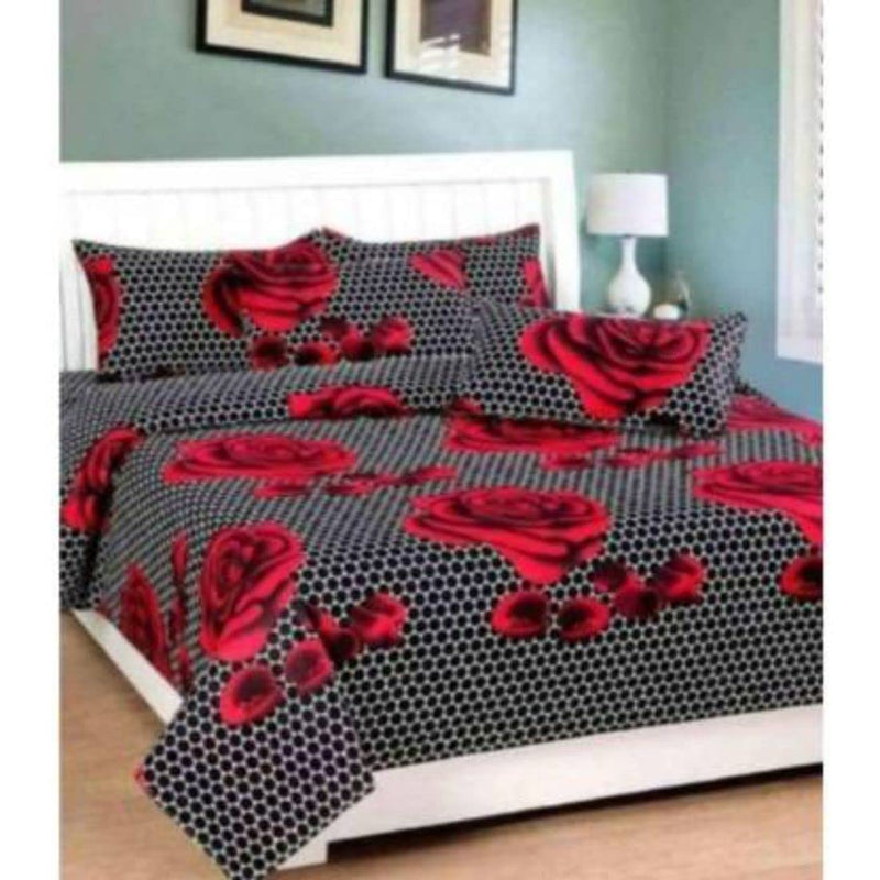 Supreme Home Collective 144 TC Microfibre Double Bedsheet Without Pillow Cover