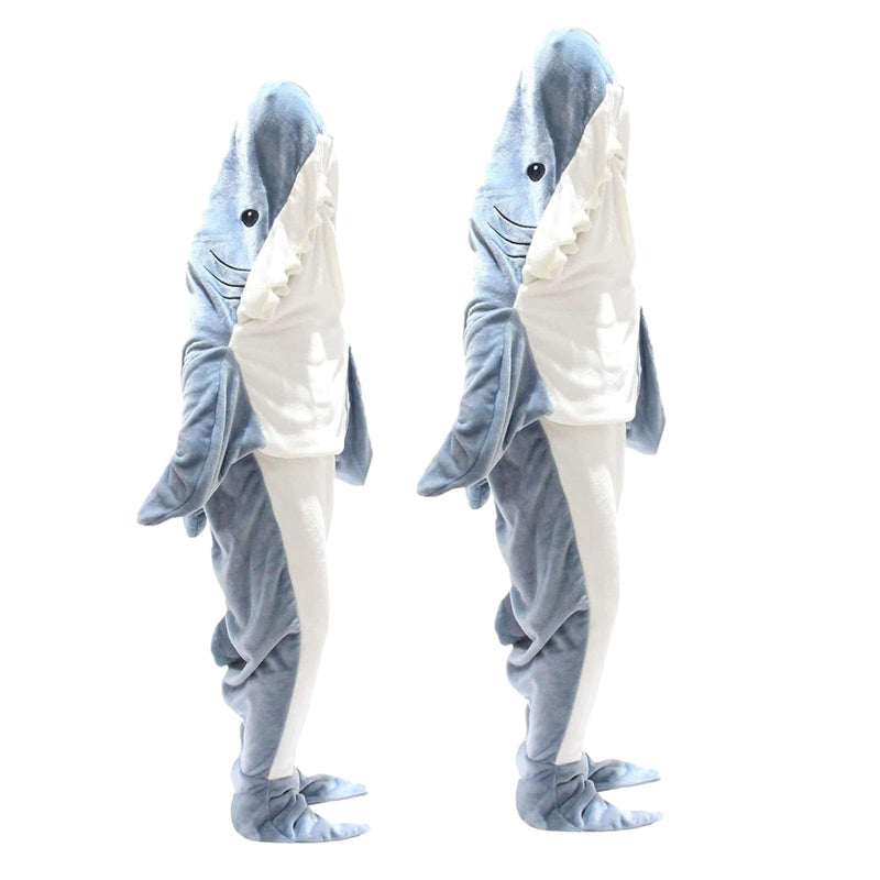 SECRET DESIRE Wearable Shark Blanket Cute Warm for Adults Clothes Animal Sleeping Bag M