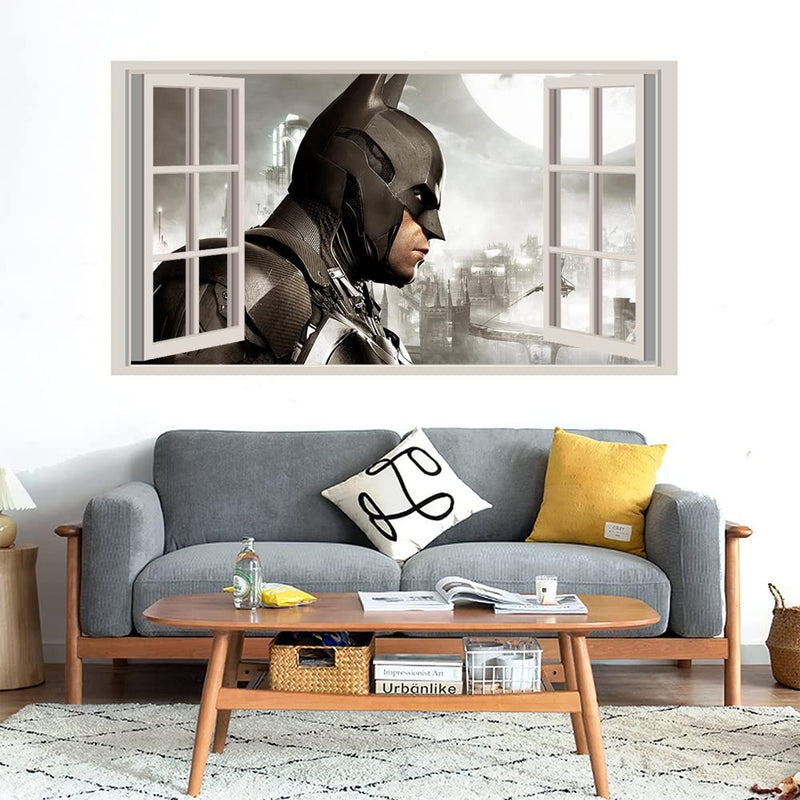 GADGETS WRAP Printed Wall Decal Sticker Fake Window Style Decal (90cm x 50cm) - Bat in Costume