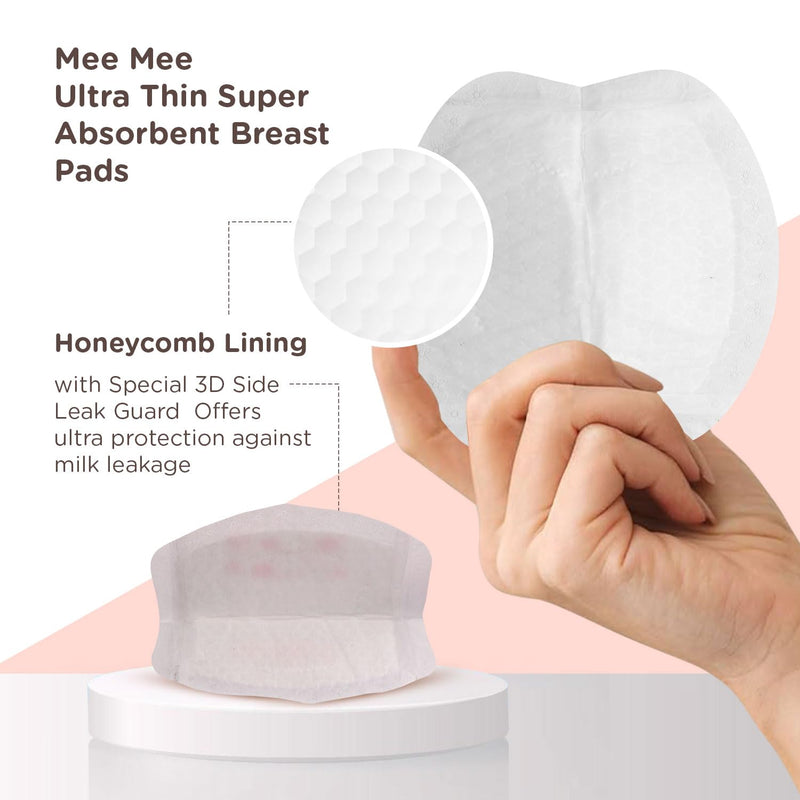 Mee Mee Ultra Thin Disposable Nursing Breast Pads 24 Pcs, Super Absorbent Maternity Pads