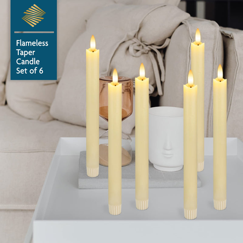 SEHNSY Flameless Taper Candles