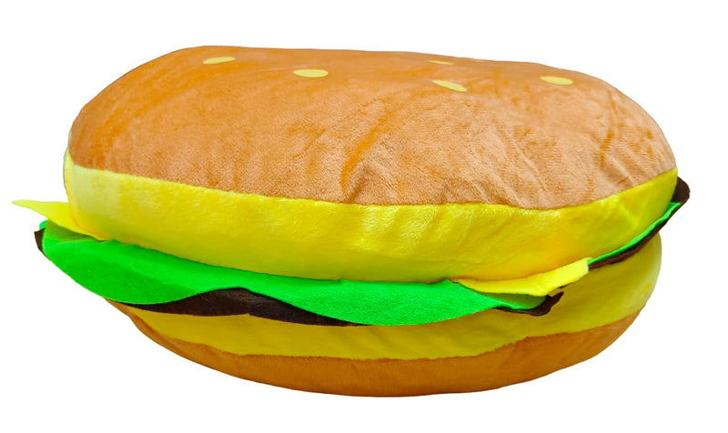 Burger Pillow Hamburger Plush Cheeseburger Pillow Stuffed Food Cushion Pillow for Kids