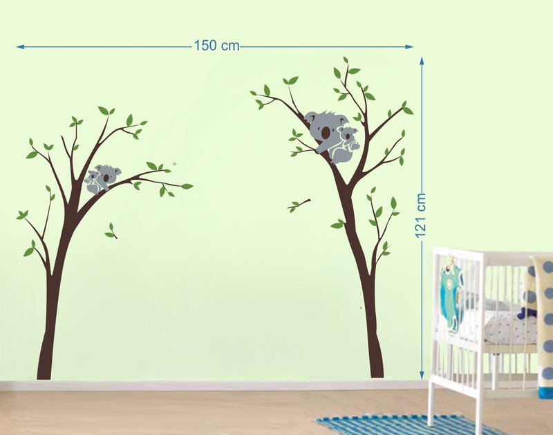 Walltech Koala Tree Wall Sticker| Beautiful Design Wall Decoration Sticker