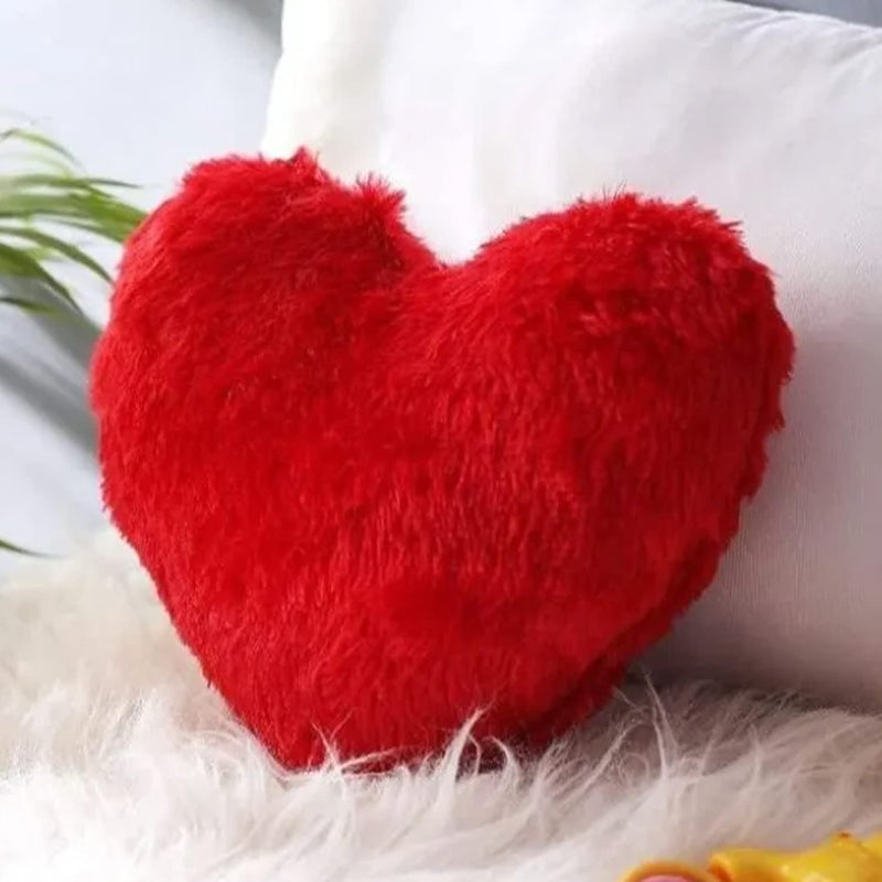 Sleepsia Heart Shape Cushion Pillow - Valentine Gift for Girlfriend/Boyfriend/Couples/Husband and Wife - Valentine's Day Love Pillow (Red, 13 * 13 Inch)