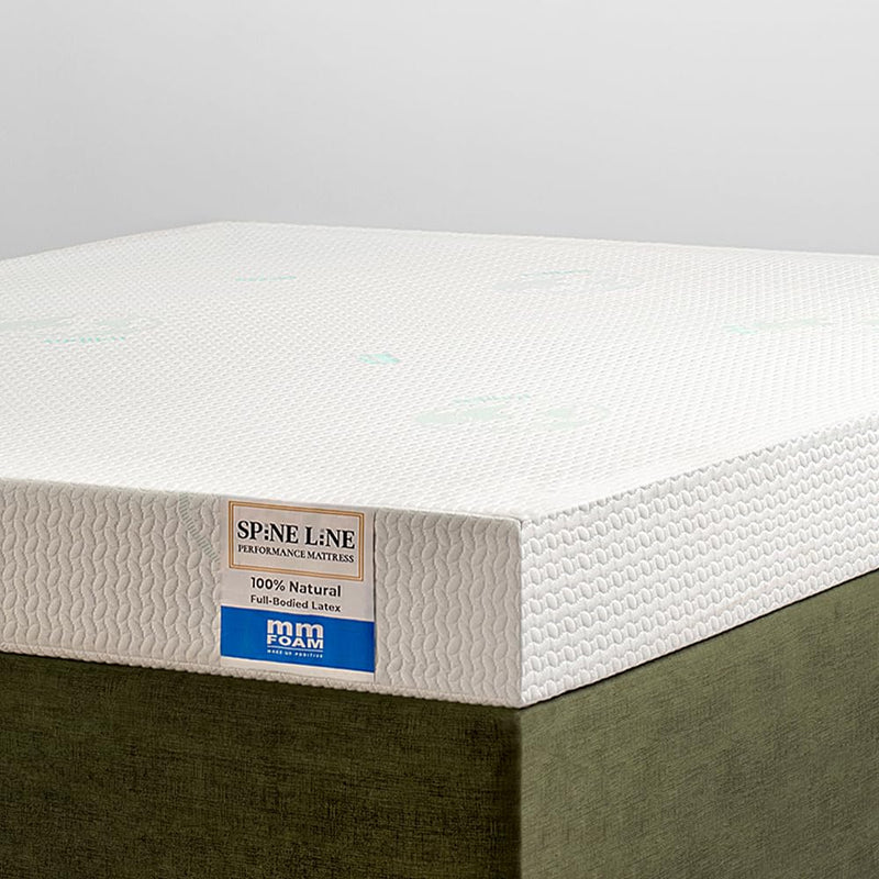 MM FOAM Spineline Orthopedic 100% Latex Mattress with Free Life Companion Latex Pillows for Enhanced Support | Queen, 78 x 60 x 8 Inches