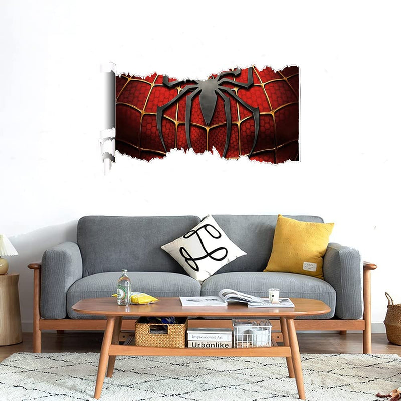 GADGETS WRAP Printed Wall Decal Sticker Scratched Paper Style Wall Decal (90cm x 50cm) - Spider Sign