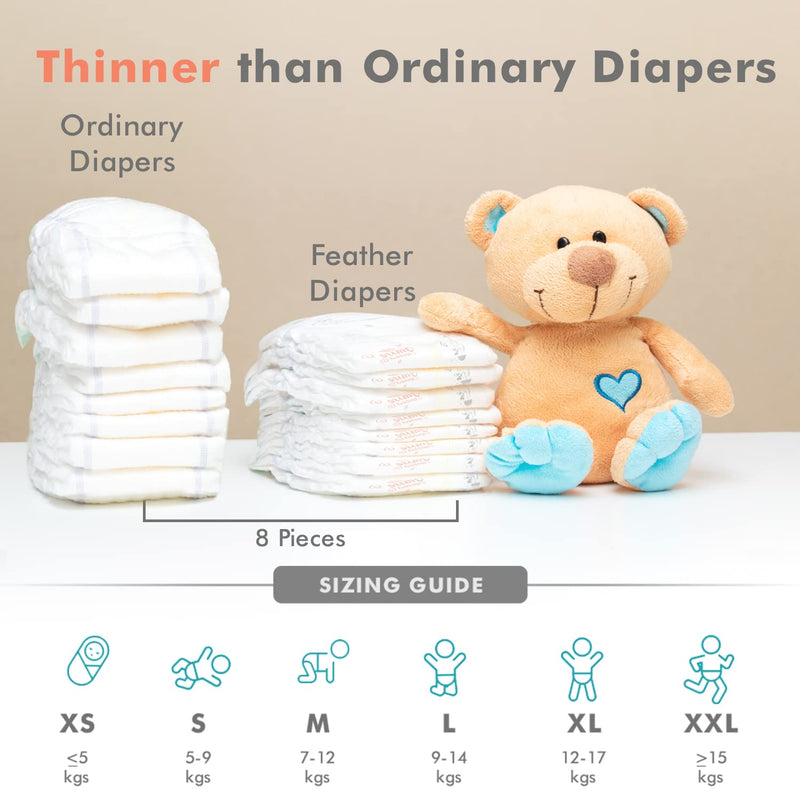 R for Rabbit Small S Size Premium Feather Diaper for Baby 5 to 9 kgs (26 Pack Offer)