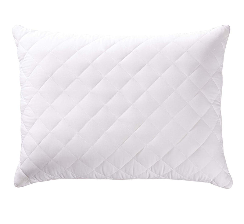 The Victory Soft Microfiber Quilted Pillow for Sleeping, 17x27 inch, White, Pack of 2