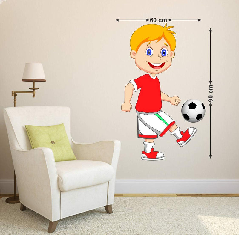 Tuffuk Kids Football Large Vinyl Wallstickers for Home Decorations (60 cm x 90 cm)5TZ117