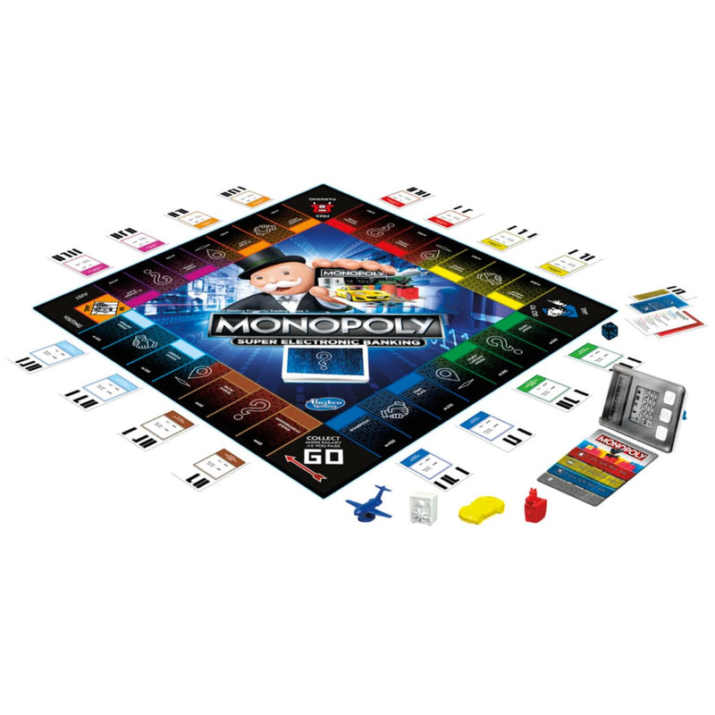 Monopoly Super Electronic Banking Board Game, Cashless Tap Technology, Board Game for Kids Teens and Adults, Strategy Games for Boys & Girls, Birthday Gift for Kids Ages 8+