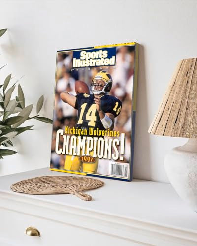 GADGETS WRAP Canvas Gallery Wrap Framed for Home Office Studio Living Room Decoration (9x11inch) - Michigan Qb Brian Griese