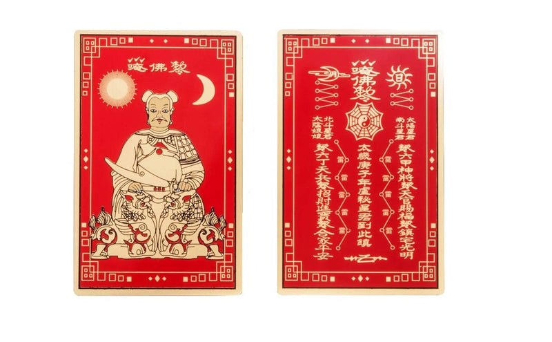 DMtse Chinese Feng Shui Tai Sui Amulet Card for Good Luck Wealth Success and Protection