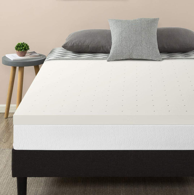 Best Price Mattress 2" Ventilated Memory Foam Mattress Topper, Short Queen