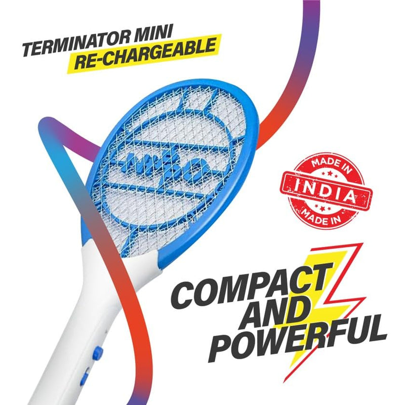 Nippo Terminator Mini Re-Chargeable Insect Killer, Mosquito Bat, 6 Month Warranty(Blue)