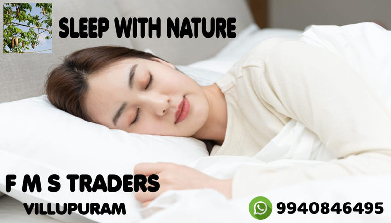 FMS Mattress - Organic Kapok/Silk Cotton/Ilavam Panchu Queen Size Mattress.[ Size 5 x 6.5 ft/ 78 x60 x 6 Inches ](Multicolour)