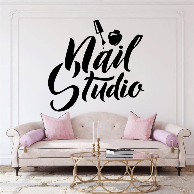 GADGETS WRAP Vinyl Decal Sticker Nail Studio Logo (Item Finish Size : 59cm x 57cm)