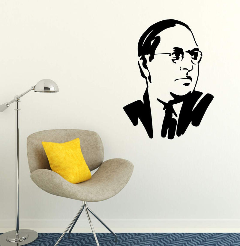 Tuffuk Dr Ambedkar Large Vinyl Wallstickers for Home Decorations(60 cm x 50 cm)5TZ379