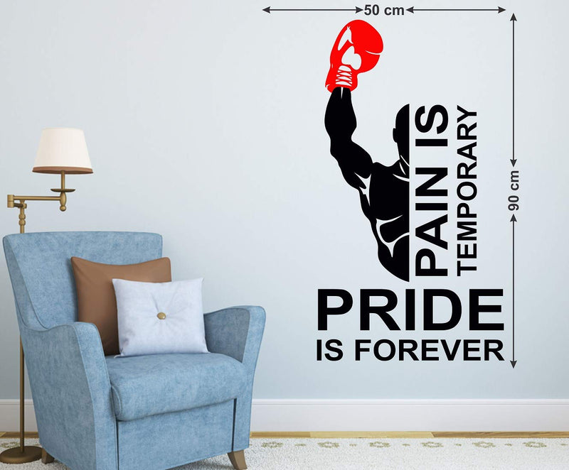 Tuffuk Gym Quotes Large Vinyl Wallstickers for Home Decorations( 90 cm x 50 cm)5TZ435