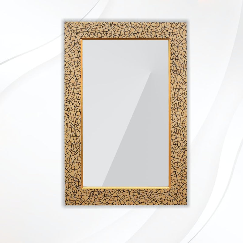 AG CRAFTS Bathroom Mirror, Frame Mirror Glass Wooden, 16x20 Size Bathroom Mirror