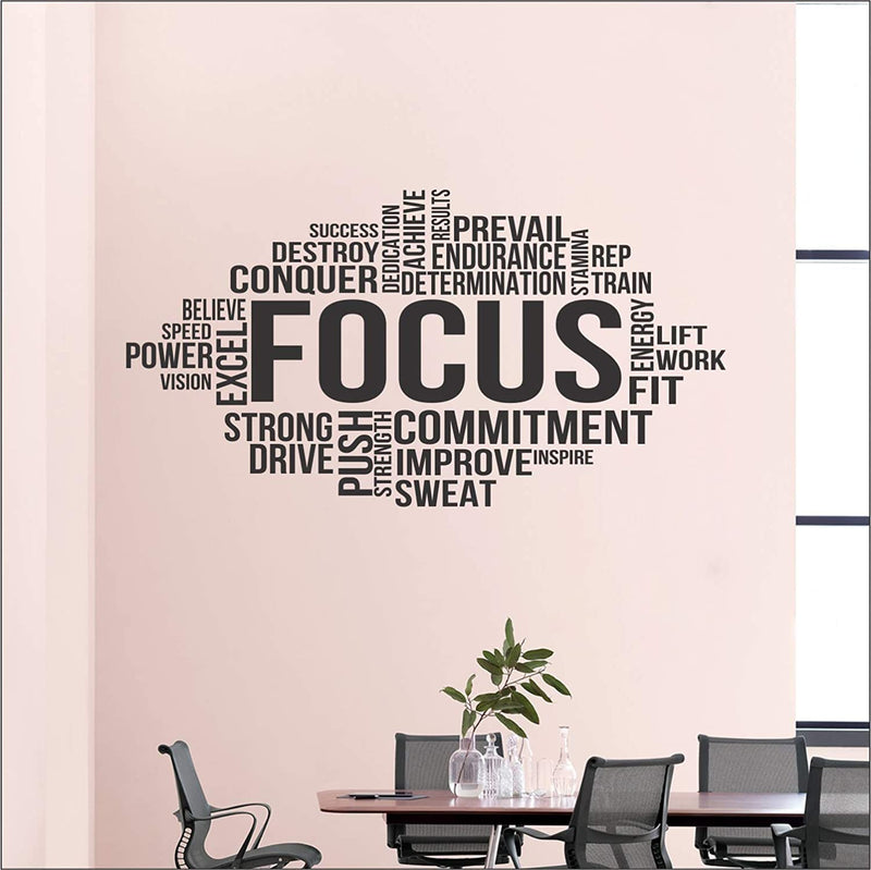 Techgifti Motivational - Quotes - Wall Sticker for Bedroom, Living Room, Kids Room, Office (Size - 65 Cm X 125 Cm)(Polyvinyl Chloride)