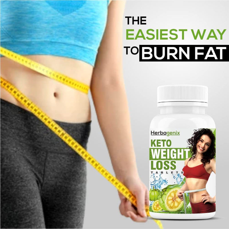 HERBAGENIX Fat Burners For Women, Garcinia Cambogia Tablet, Green Tea,Coffee Beans, L-Carnitine, Apple Cider Vinegar To, Belly Burner Weight Loss Ayurvedic Supplement-60 Keto Tablets (Pack1)