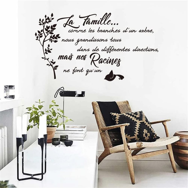 GADGETS WRAP Vinyl Decal Sticker Family Branch Quotes (Item Finish Size : 100cm x 57cm)