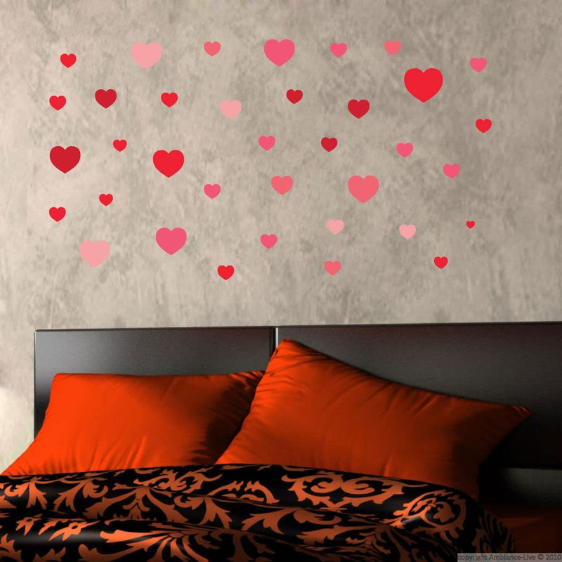 Delight Art Heart Design Wall Sticker Size - (76 * 41) cm Model id - (DAMC00259L)