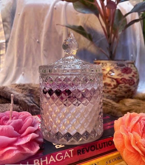 Amor Handmade Authentic Candles Luxury Dome Fancy Scented Glass jar Candle