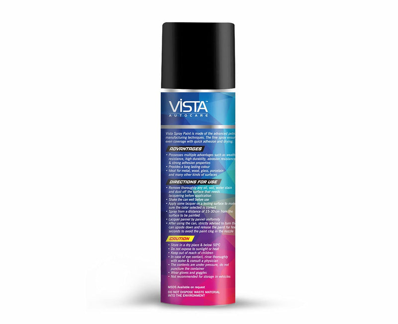 RESIL VISTA Spray Paint Black Glossy 400 ml